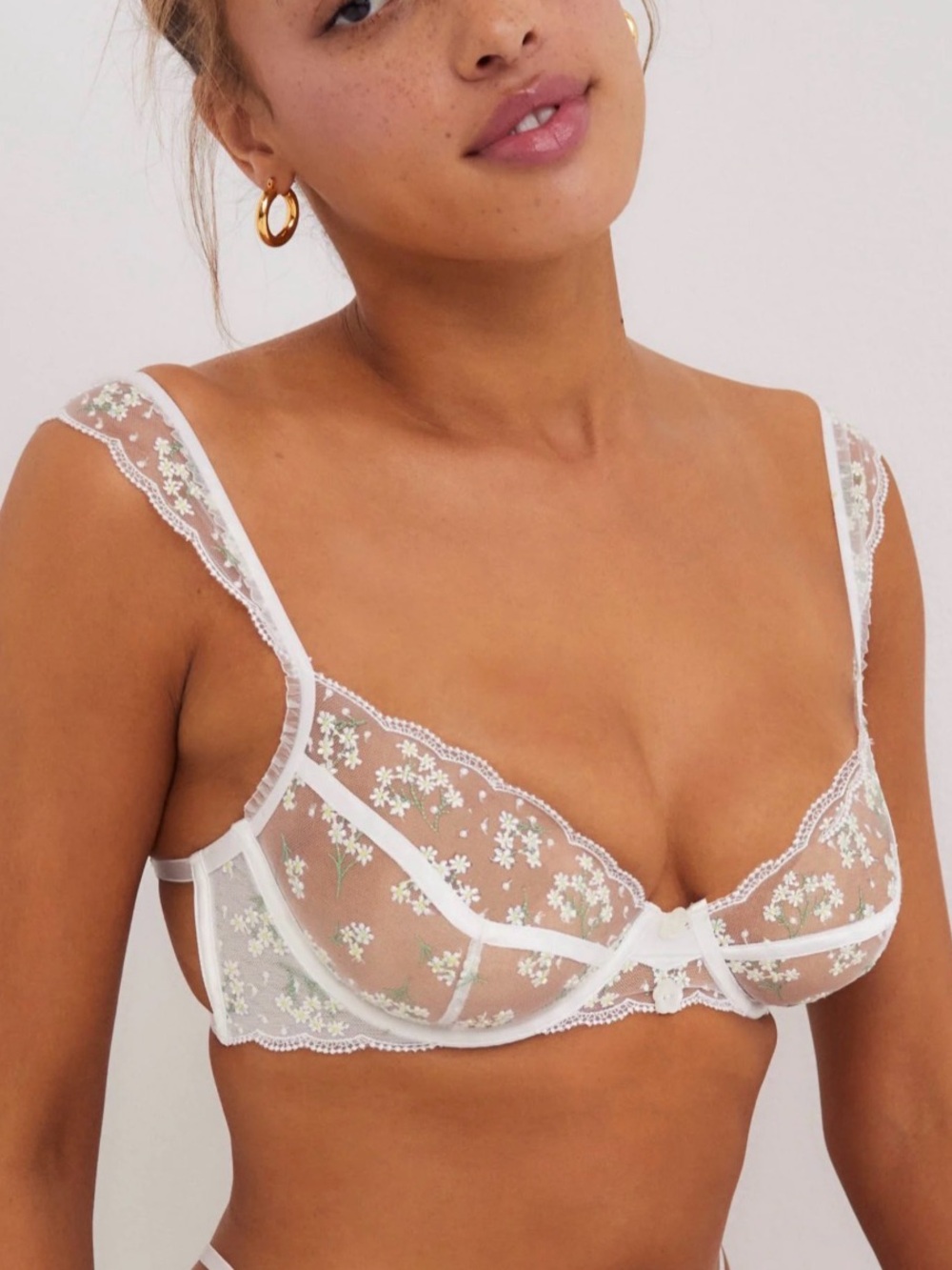 For Love and Lemons Baby Breath Bra - Small